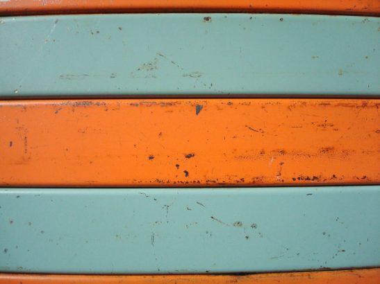detail of the salvaged bench