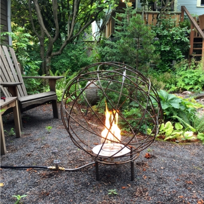 A creative client tuned this Yarn Orb into a fire pit. What a great idea!